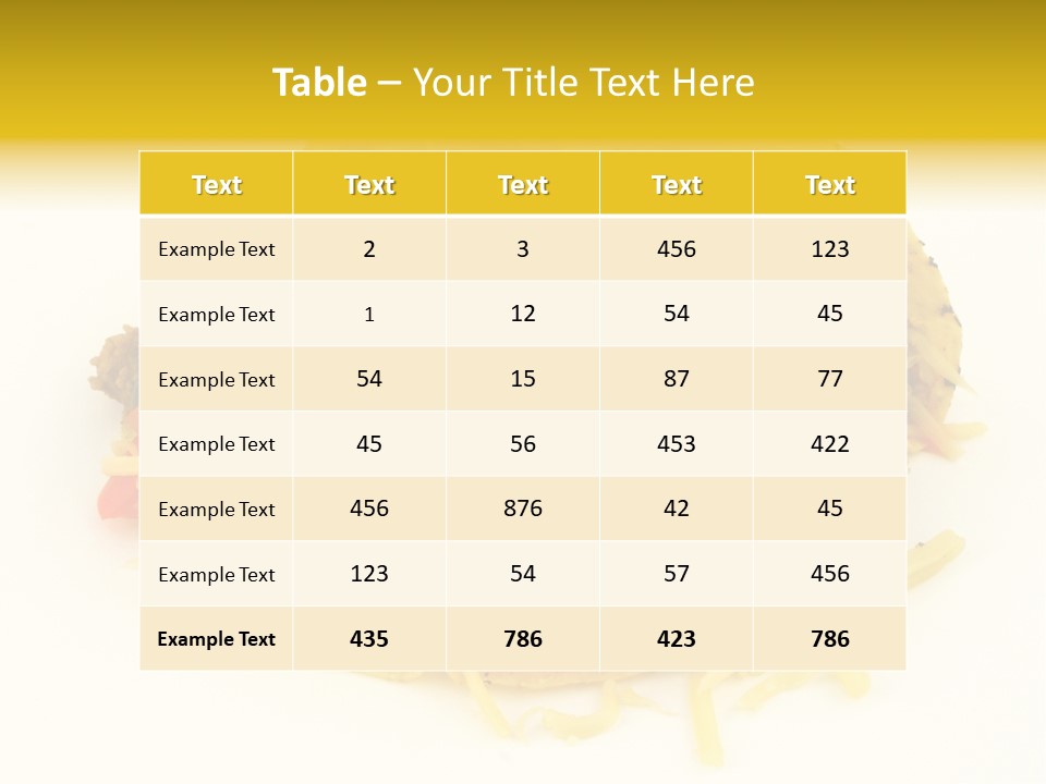 Food Meal Taco PowerPoint Template
