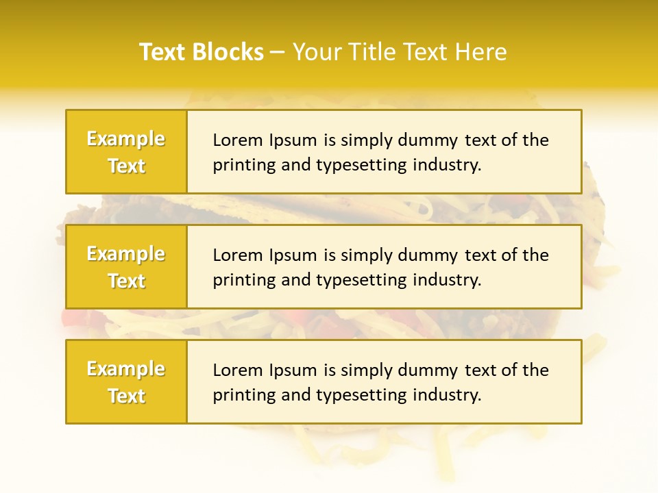 Food Meal Taco PowerPoint Template