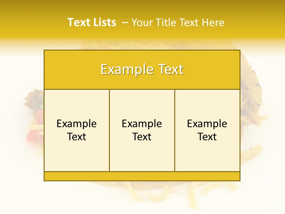Food Meal Taco PowerPoint Template