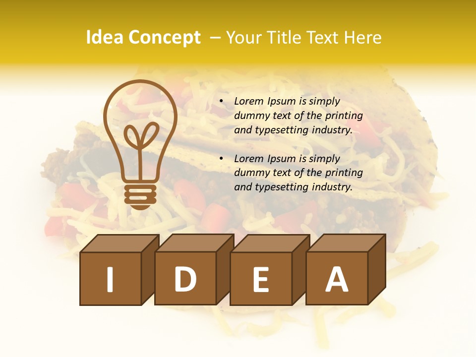 Food Meal Taco PowerPoint Template