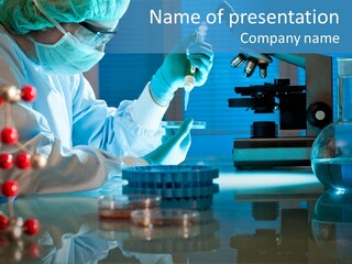 Chemist Learner Infection PowerPoint Template