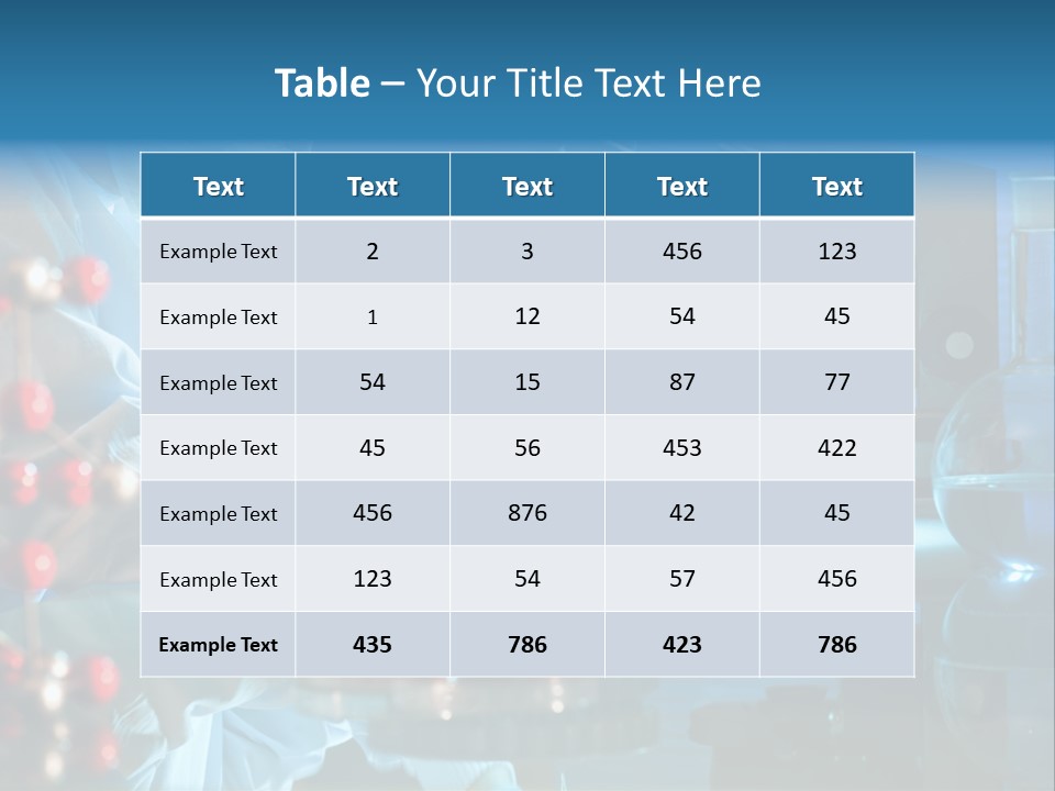 Chemist Learner Infection PowerPoint Template