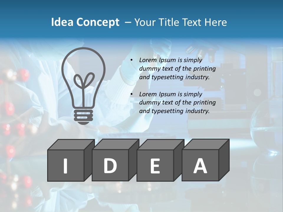 Chemist Learner Infection PowerPoint Template