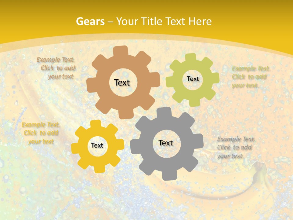 Boisson Chaleur Eau PowerPoint Template