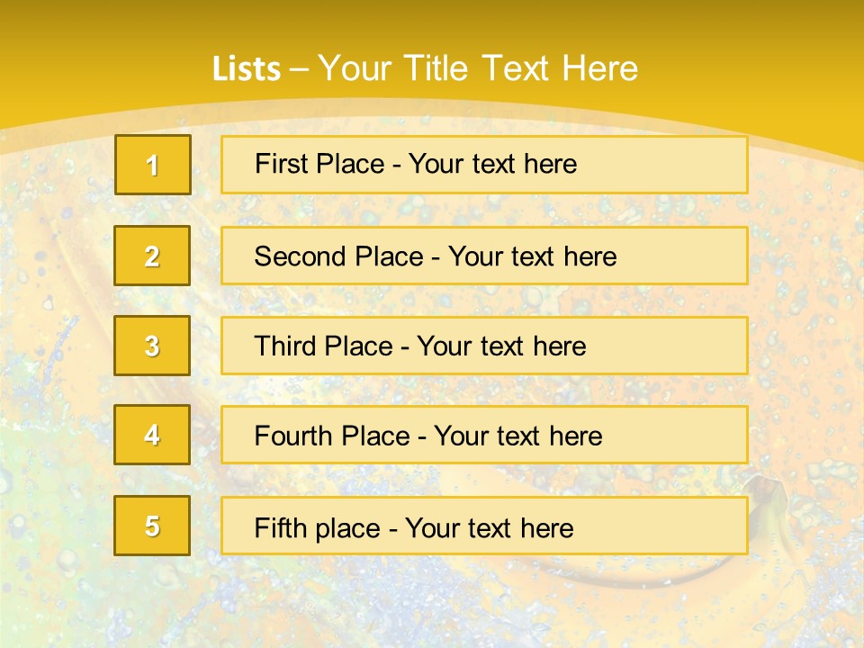 Boisson Chaleur Eau PowerPoint Template