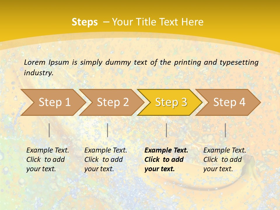 Boisson Chaleur Eau PowerPoint Template