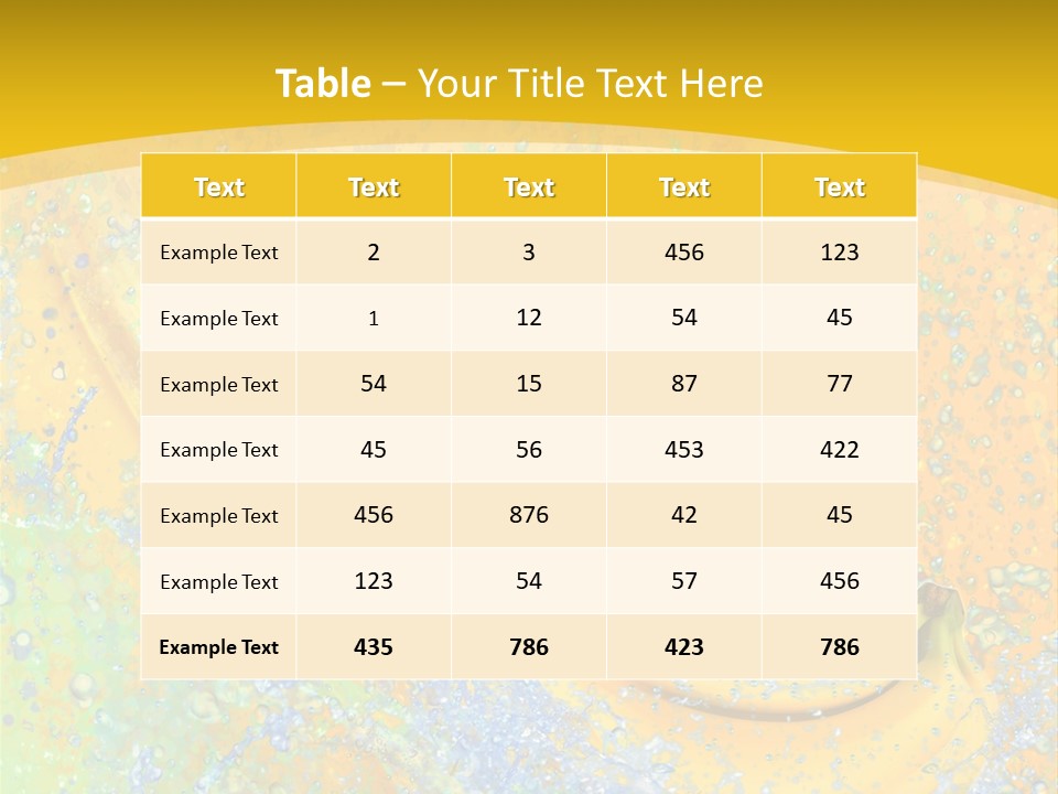 Boisson Chaleur Eau PowerPoint Template