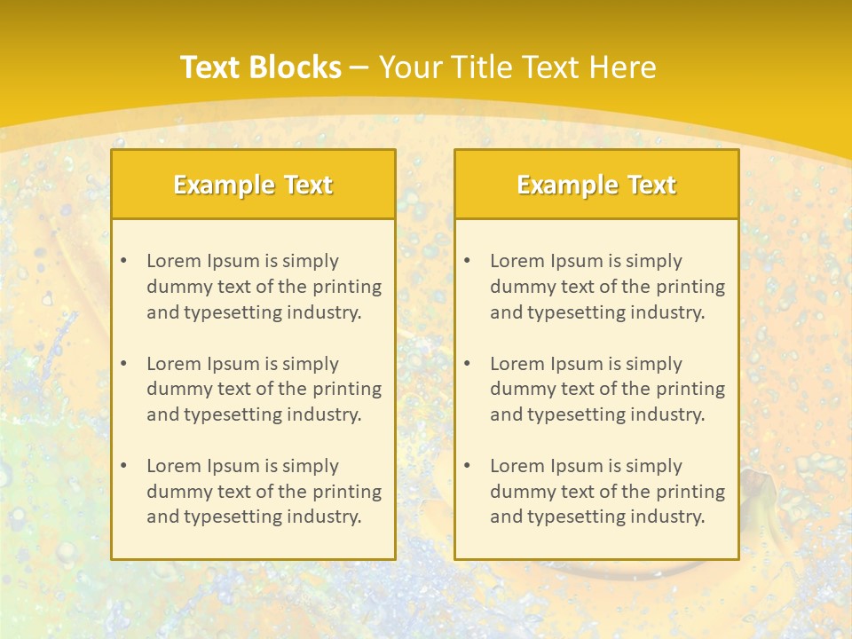 Boisson Chaleur Eau PowerPoint Template