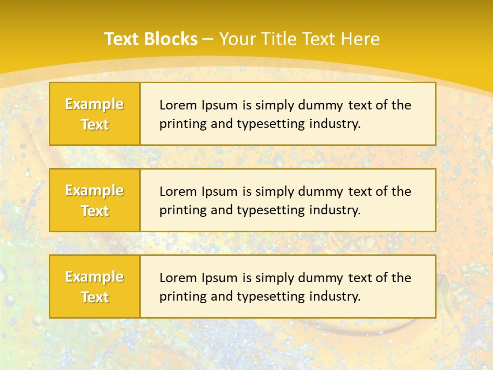 Boisson Chaleur Eau PowerPoint Template