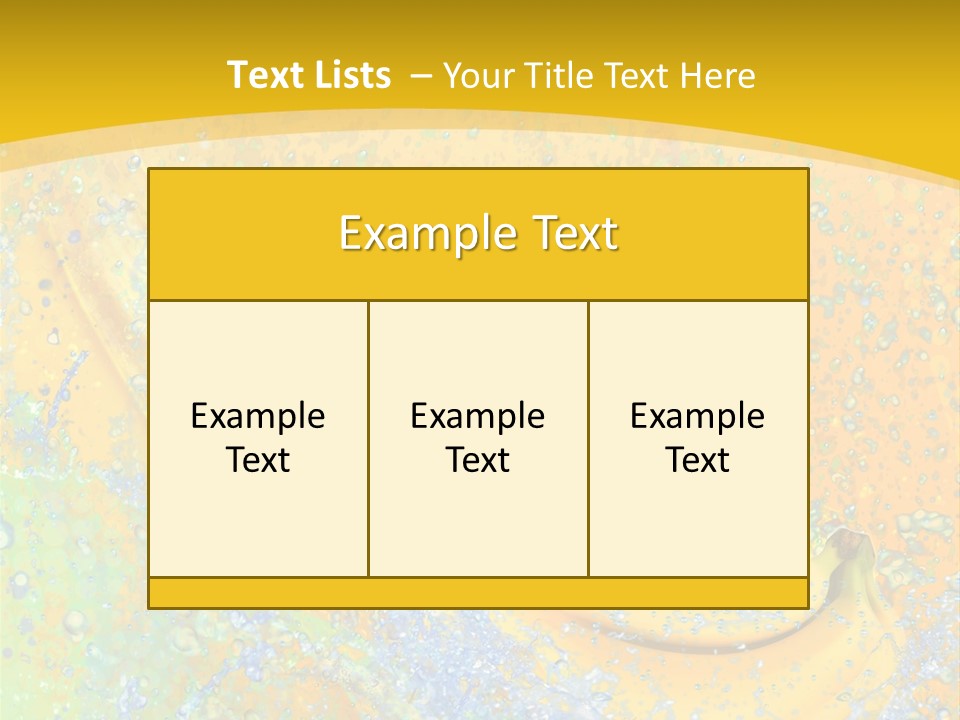 Boisson Chaleur Eau PowerPoint Template