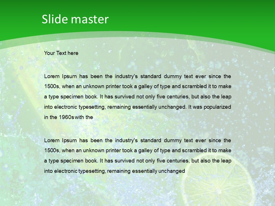 Eau Turbulence Soif PowerPoint Template