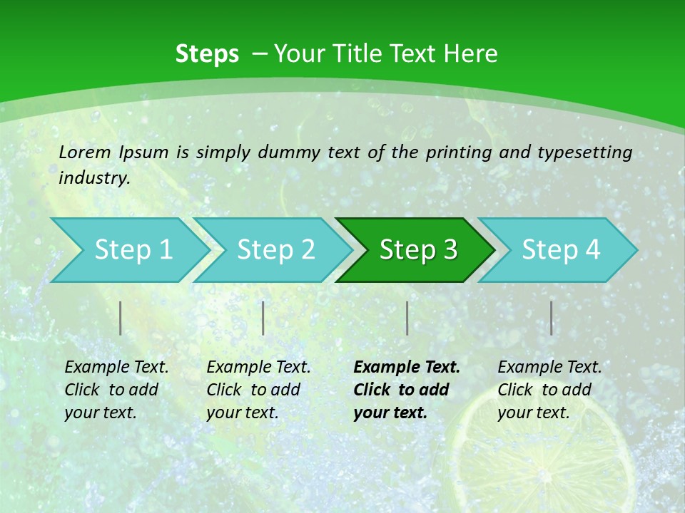 Eau Turbulence Soif PowerPoint Template
