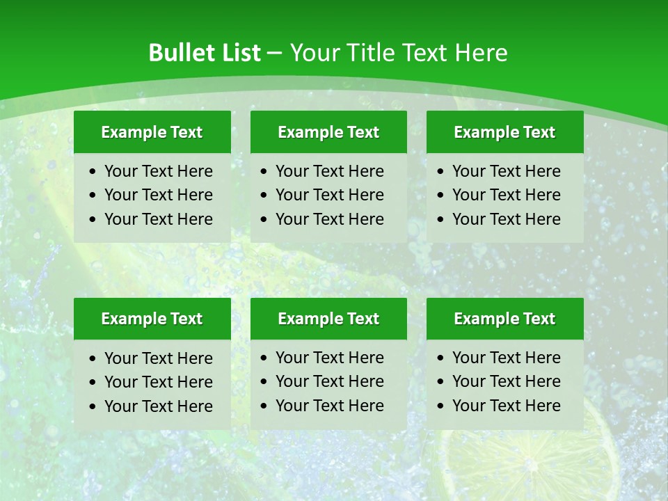 Eau Turbulence Soif PowerPoint Template