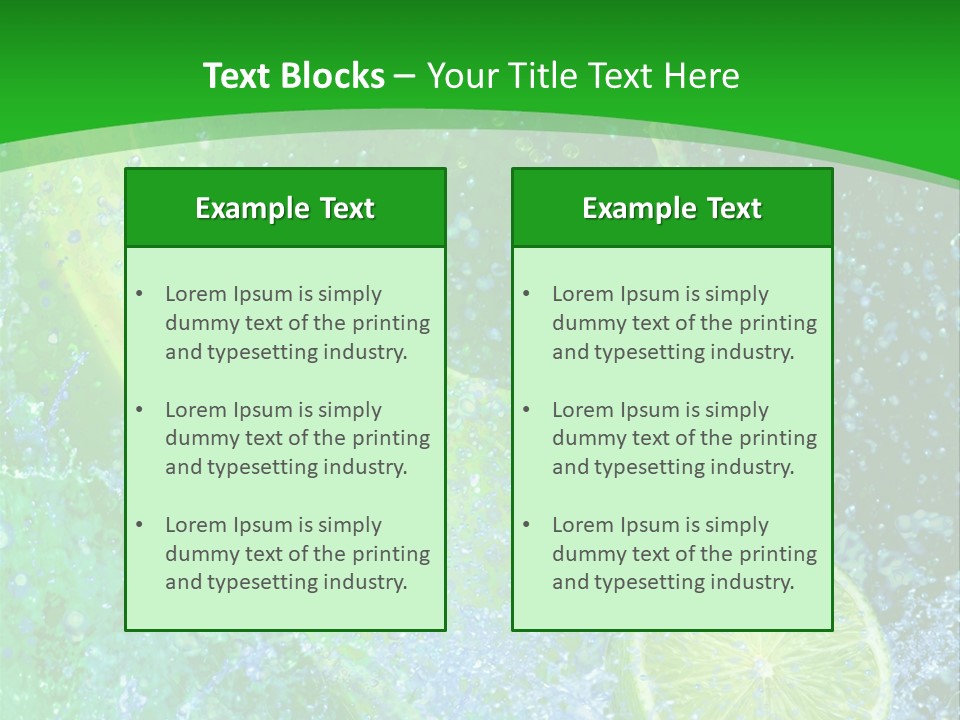 Eau Turbulence Soif PowerPoint Template