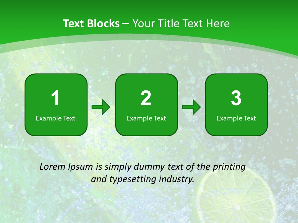 Eau Turbulence Soif PowerPoint Template