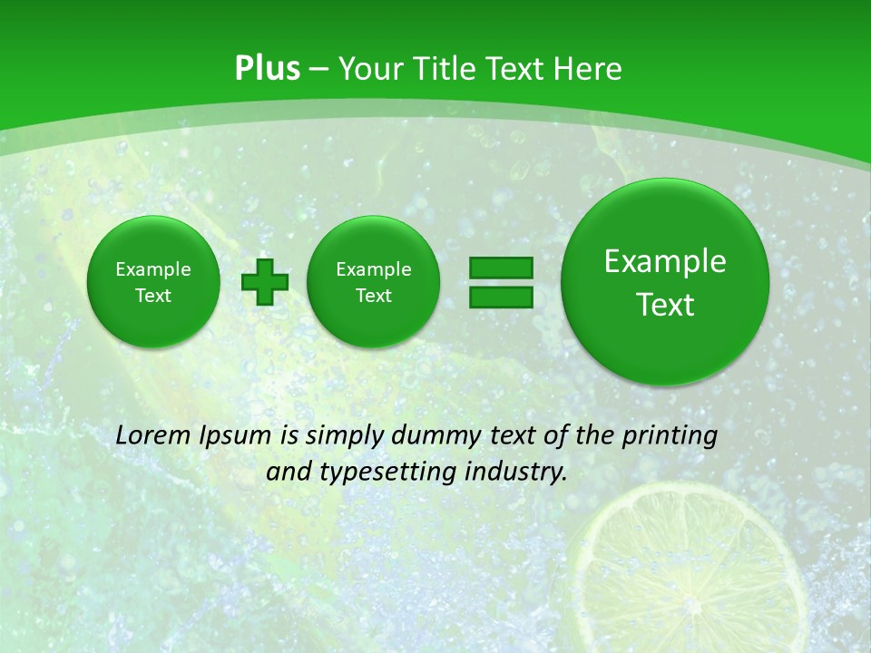 Eau Turbulence Soif PowerPoint Template