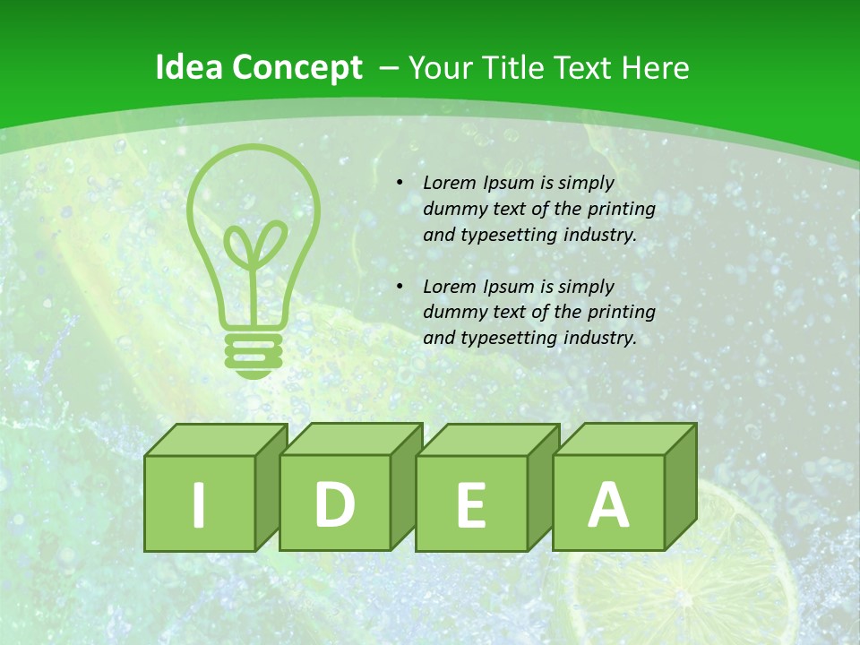 Eau Turbulence Soif PowerPoint Template