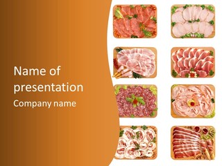 Gastronomia Salumeria Maiale PowerPoint Template