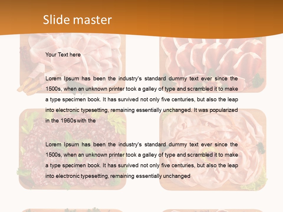 Gastronomia Salumeria Maiale PowerPoint Template