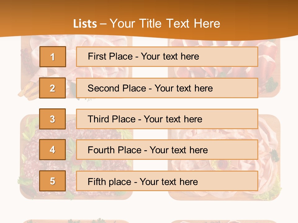 Gastronomia Salumeria Maiale PowerPoint Template