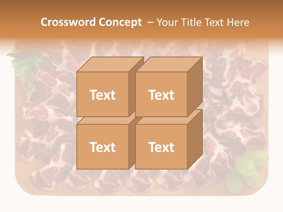 Salumificio Tagliere Carne Di Maiale PowerPoint Template