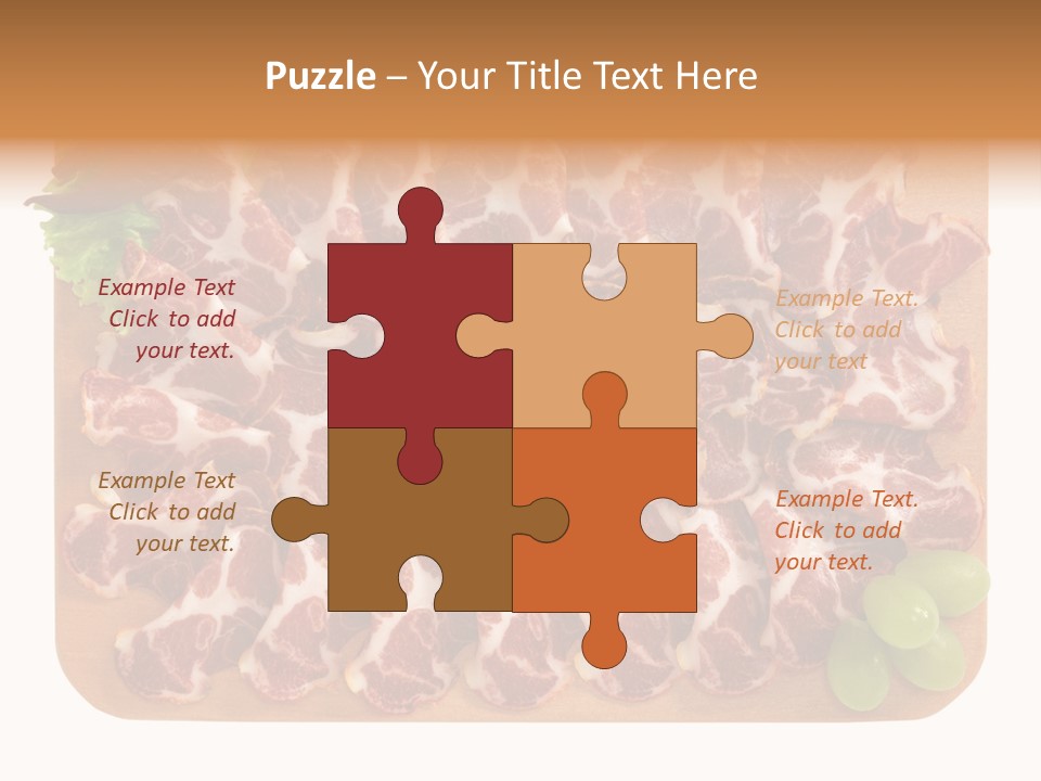 Salumificio Tagliere Carne Di Maiale PowerPoint Template