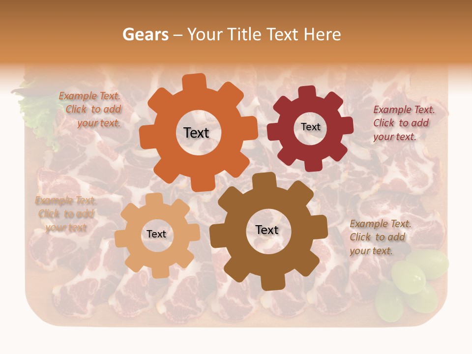 Salumificio Tagliere Carne Di Maiale PowerPoint Template