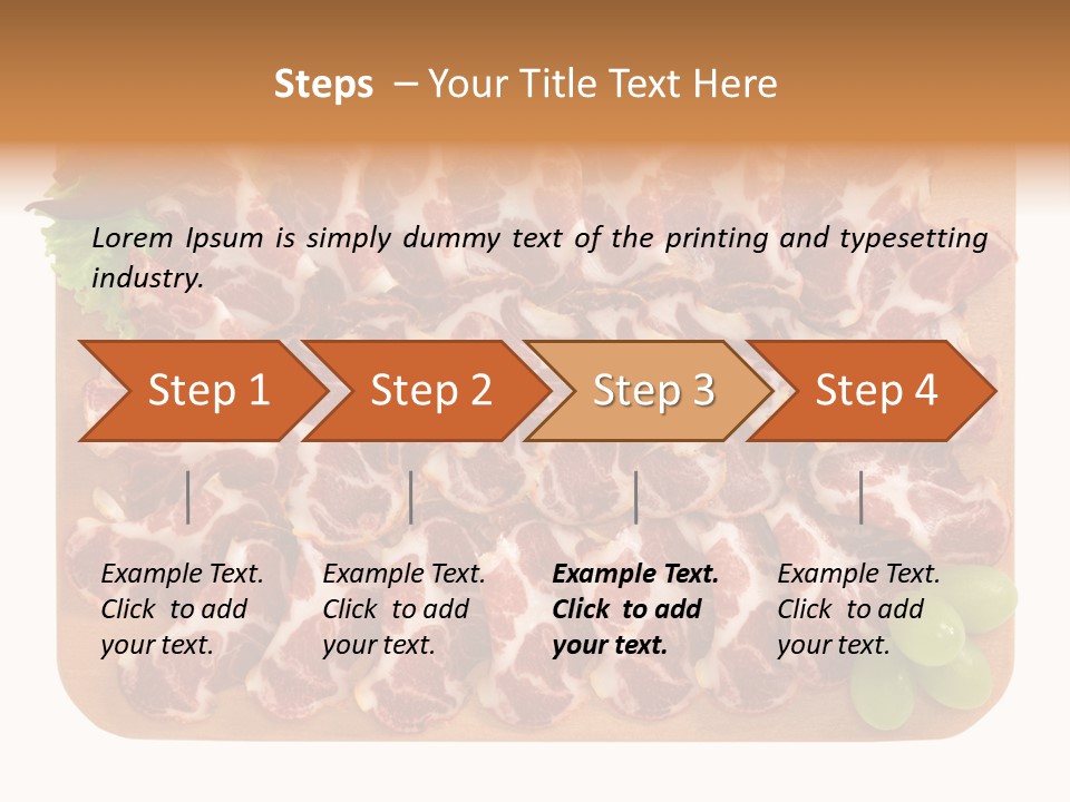 Salumificio Tagliere Carne Di Maiale PowerPoint Template