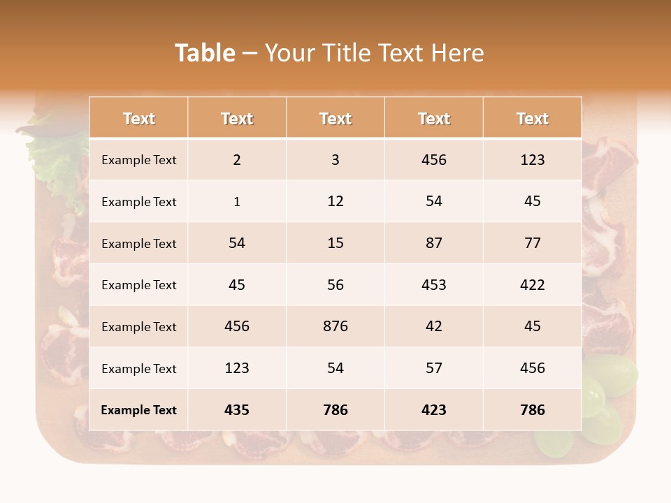 Salumificio Tagliere Carne Di Maiale PowerPoint Template