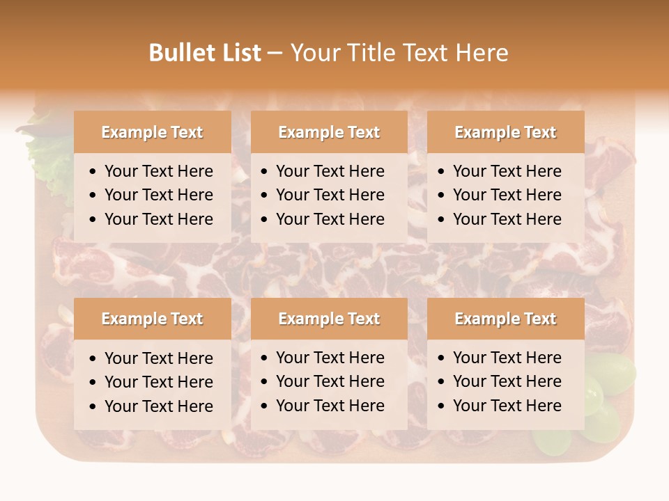 Salumificio Tagliere Carne Di Maiale PowerPoint Template