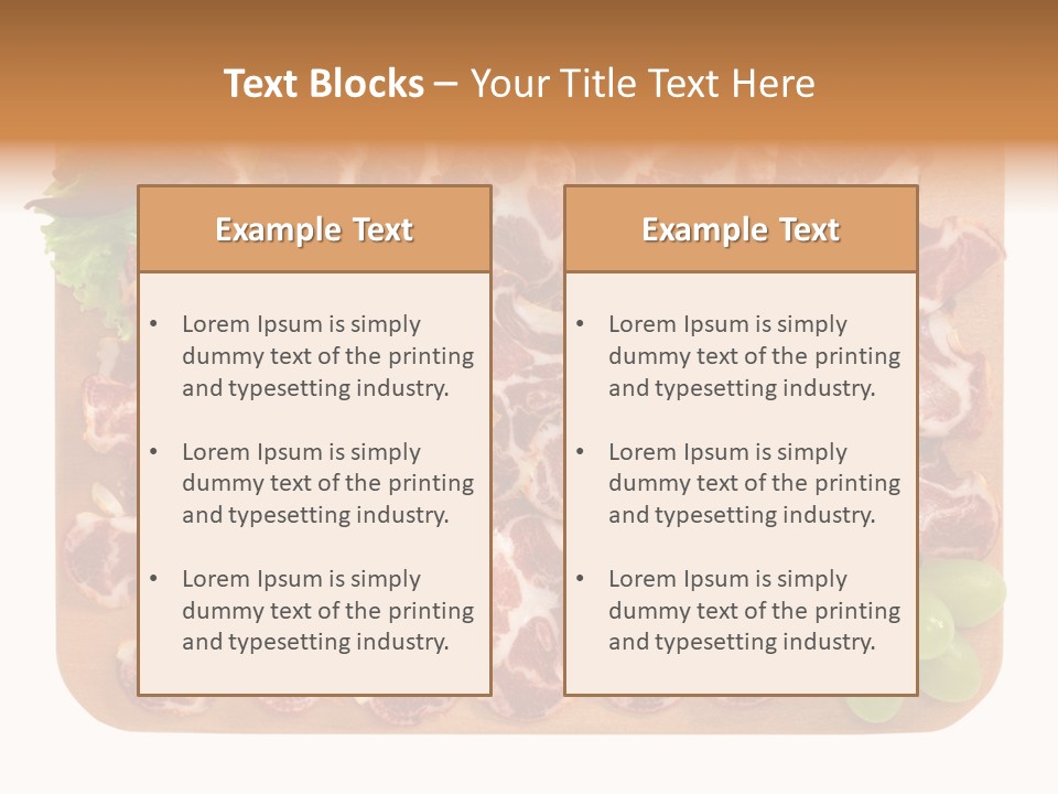 Salumificio Tagliere Carne Di Maiale PowerPoint Template