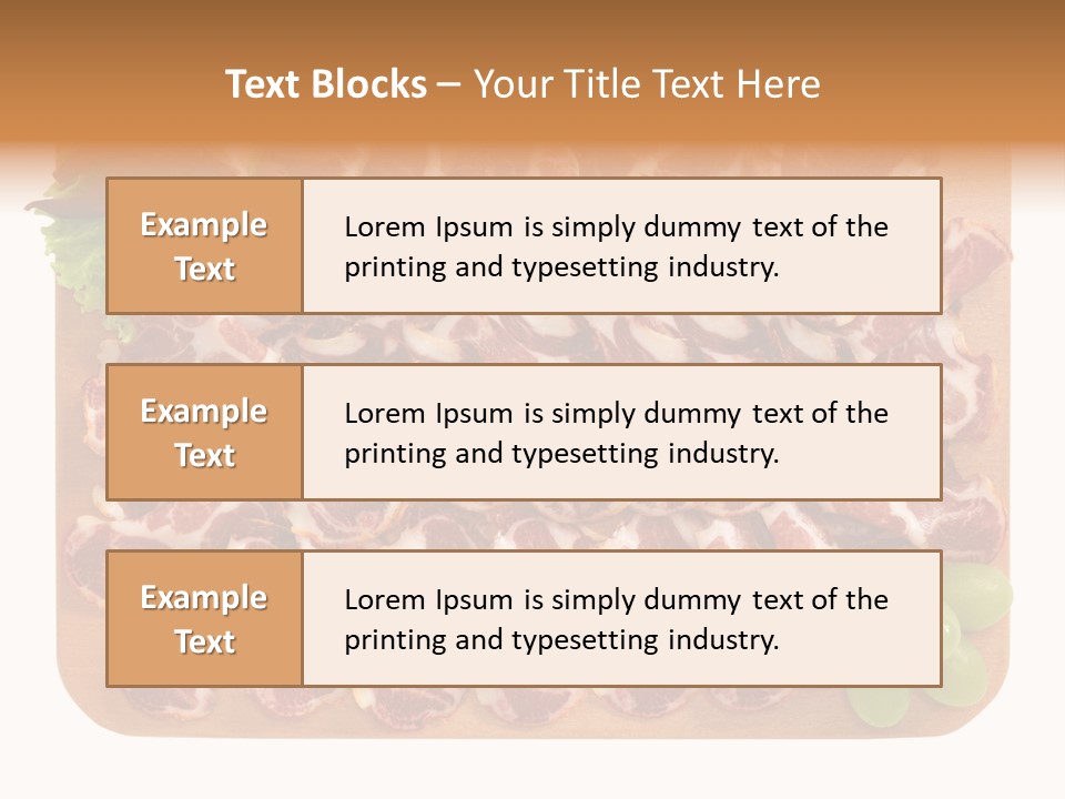 Salumificio Tagliere Carne Di Maiale PowerPoint Template