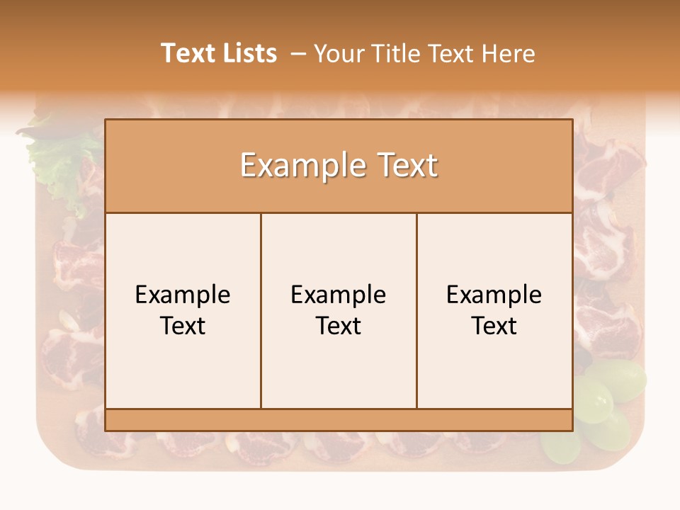 Salumificio Tagliere Carne Di Maiale PowerPoint Template