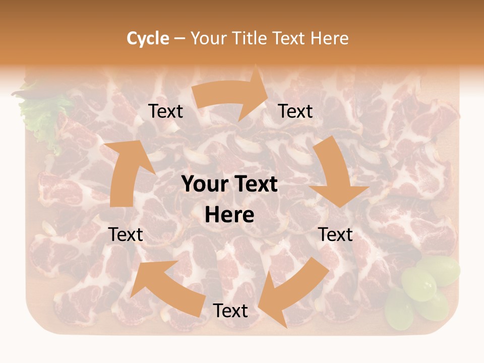 Salumificio Tagliere Carne Di Maiale PowerPoint Template