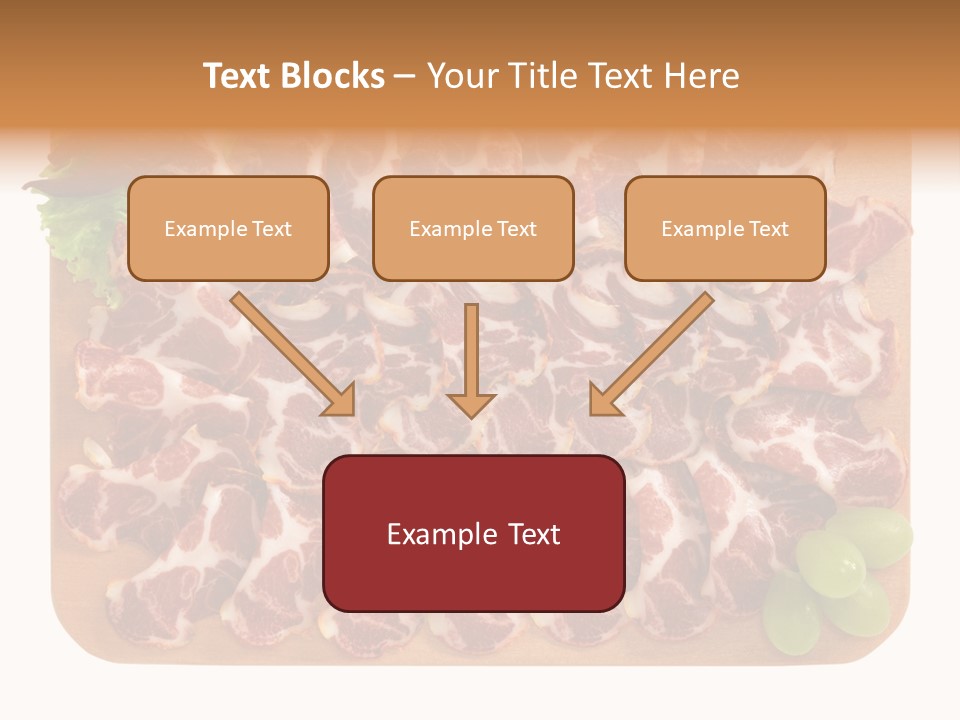 Salumificio Tagliere Carne Di Maiale PowerPoint Template