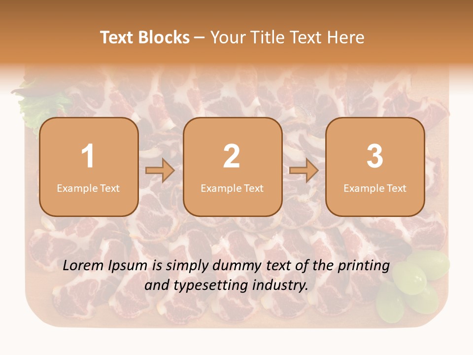 Salumificio Tagliere Carne Di Maiale PowerPoint Template