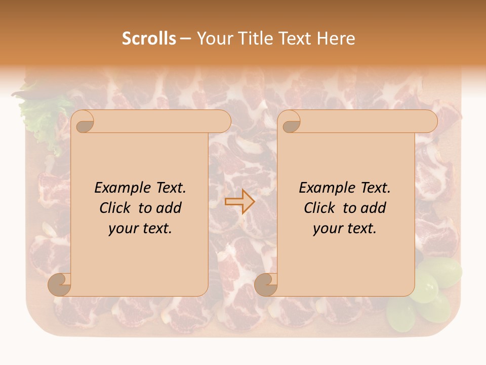 Salumificio Tagliere Carne Di Maiale PowerPoint Template