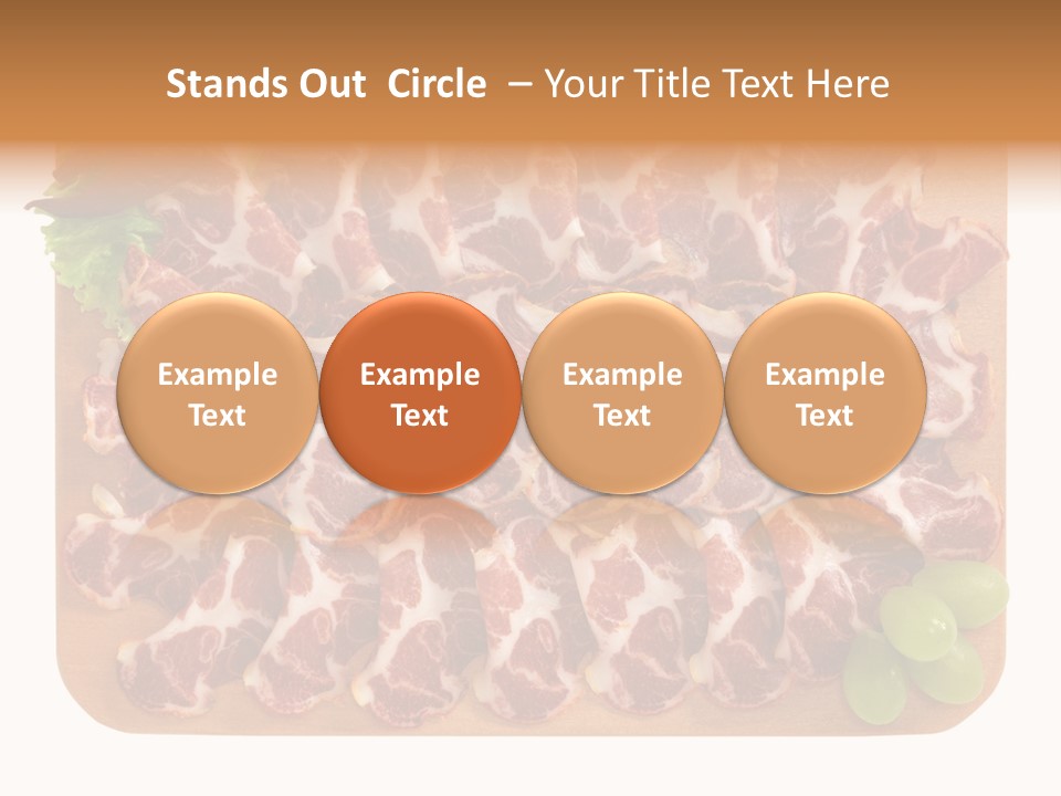 Salumificio Tagliere Carne Di Maiale PowerPoint Template