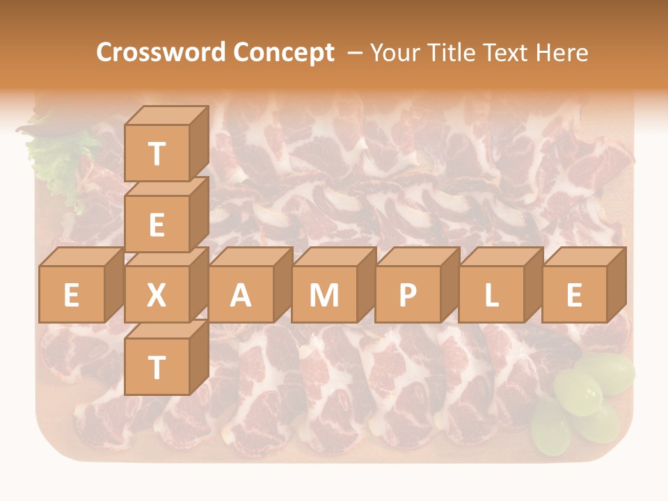 Salumificio Tagliere Carne Di Maiale PowerPoint Template