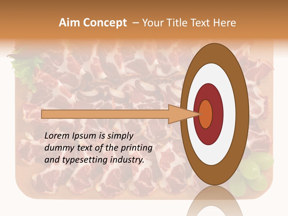 Salumificio Tagliere Carne Di Maiale PowerPoint Template