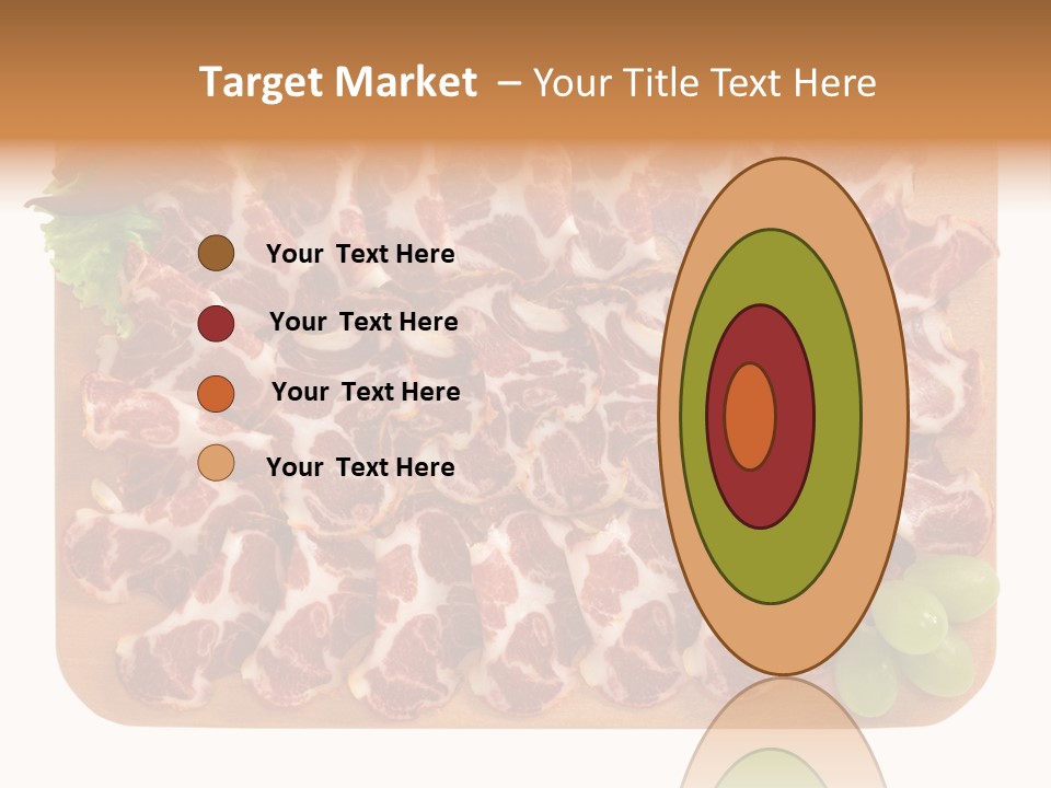 Salumificio Tagliere Carne Di Maiale PowerPoint Template