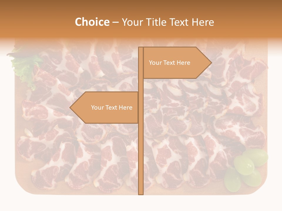 Salumificio Tagliere Carne Di Maiale PowerPoint Template