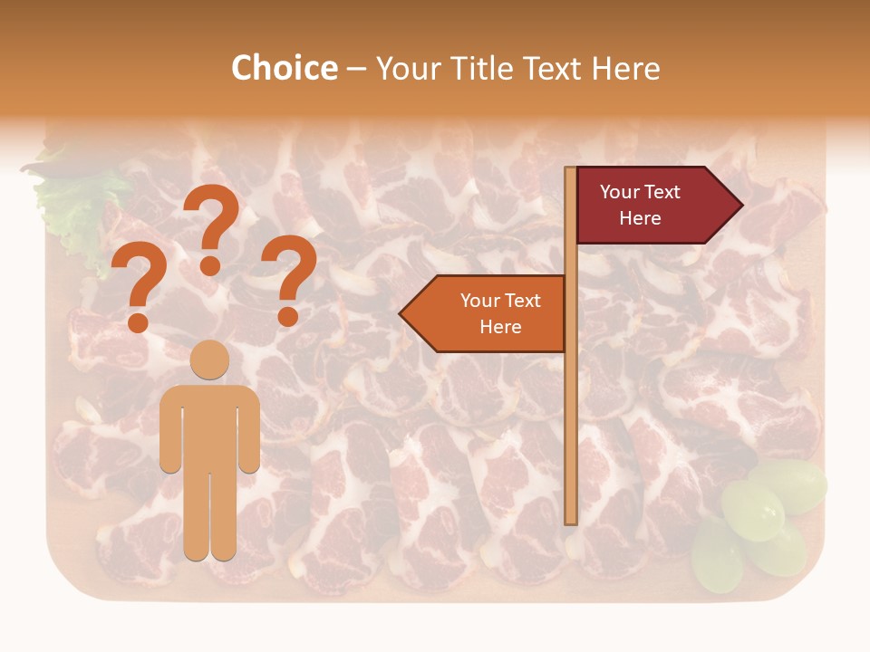 Salumificio Tagliere Carne Di Maiale PowerPoint Template