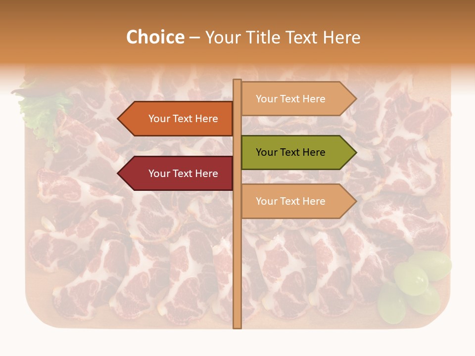 Salumificio Tagliere Carne Di Maiale PowerPoint Template