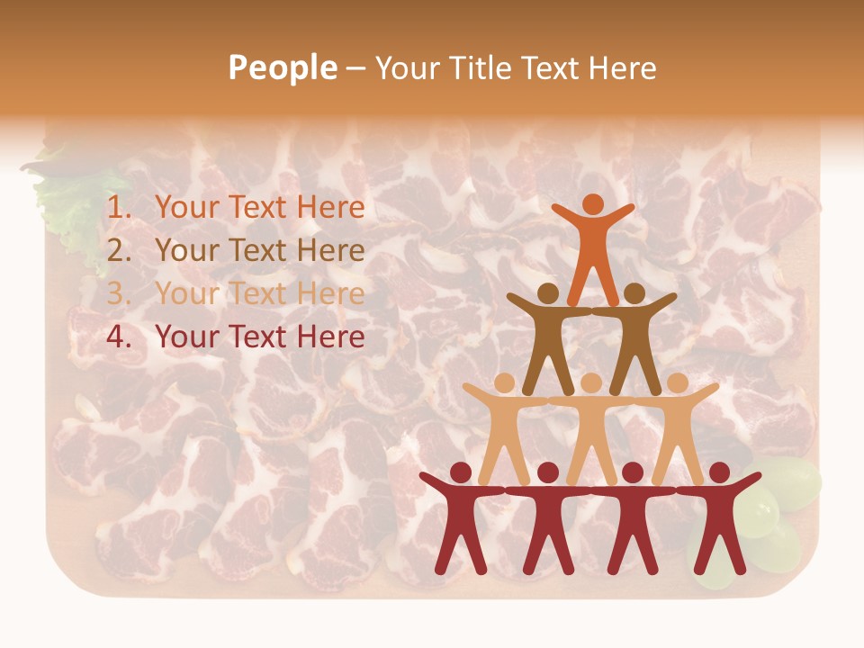 Salumificio Tagliere Carne Di Maiale PowerPoint Template