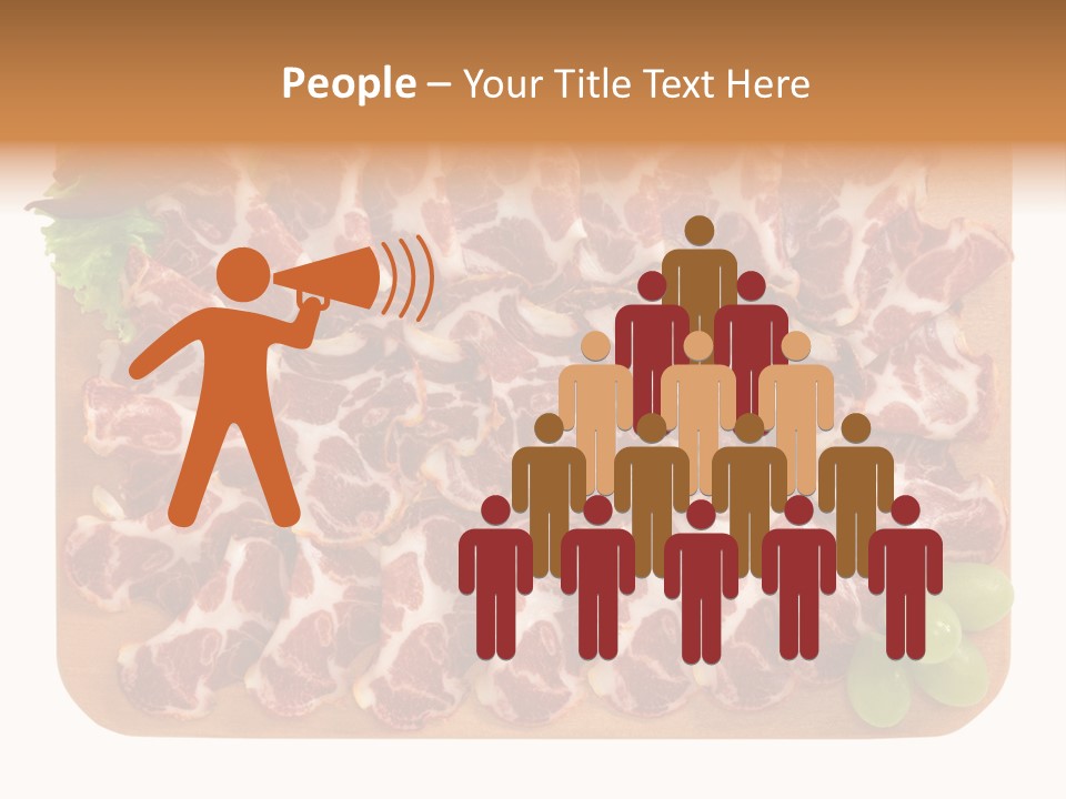 Salumificio Tagliere Carne Di Maiale PowerPoint Template