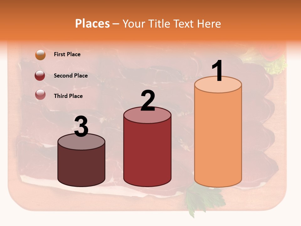Trancio Cena Ingrediente PowerPoint Template