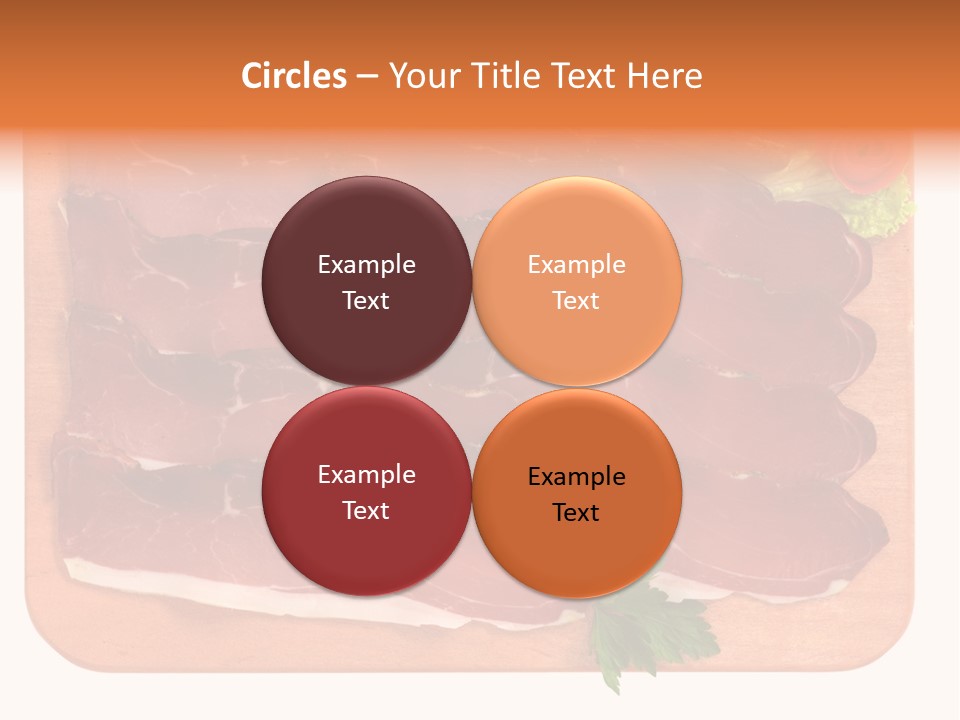 Trancio Cena Ingrediente PowerPoint Template