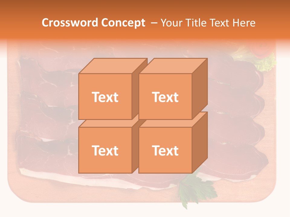 Trancio Cena Ingrediente PowerPoint Template