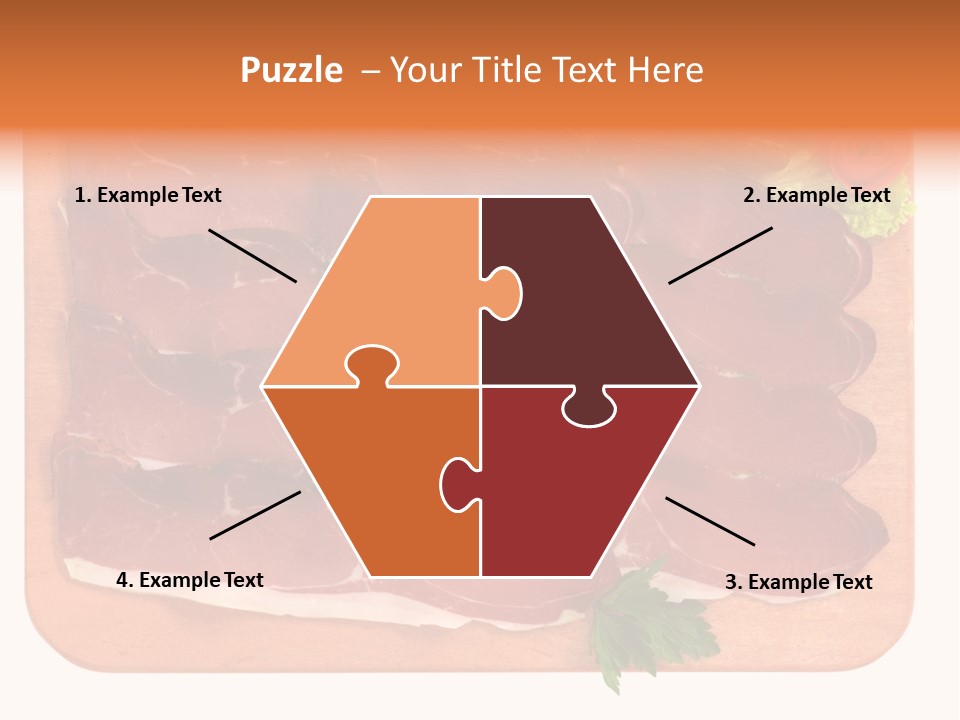 Trancio Cena Ingrediente PowerPoint Template